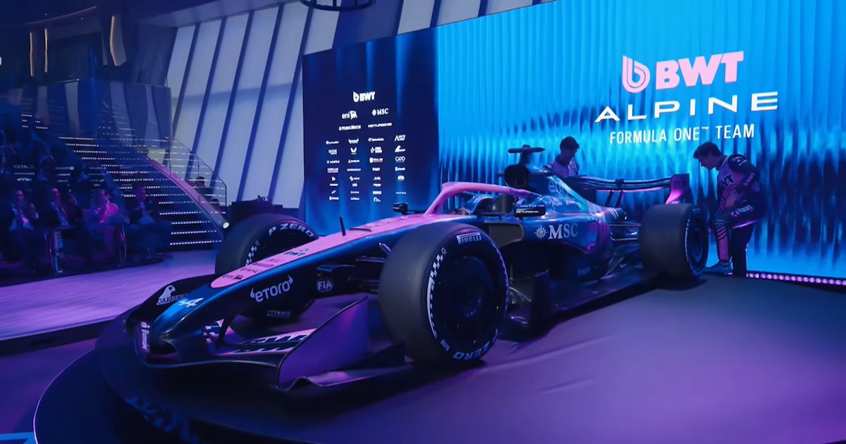 Con Franco Colapinto como protagonista, Alpine presentó su coche para la temporada 2026 de la Fórmula 1 a bordo de un crucero
