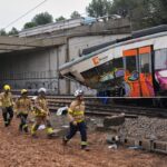 Nuevo accidente ferroviario en España: tren impacta contra grúa en Murcia, hay cuatro heridos
