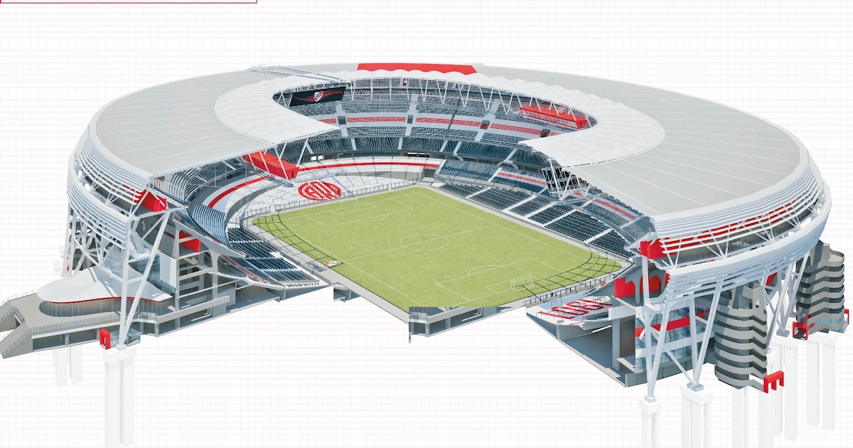 River Plate difundió nuevas imágenes de la reforma del Monumental: los detalles de la obra de ampliación y el techado