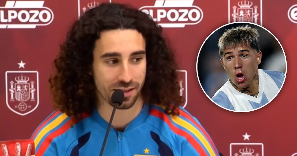 La respuesta de Cucurella a Enzo Fernández sobre si tenía “miedo” de enfrentar con España a la selección argentina
