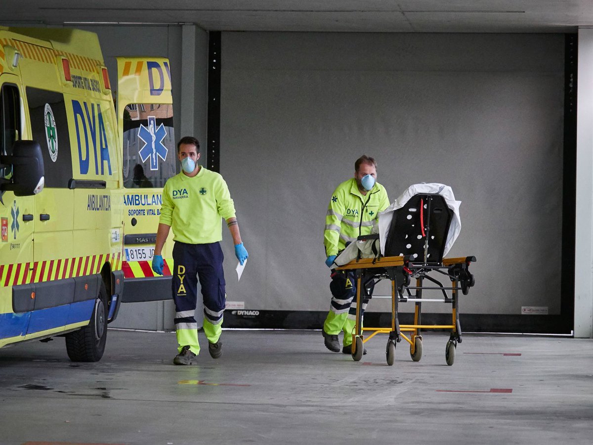 Herido un hombre en silla de ruedas en un atropello en Pamplona