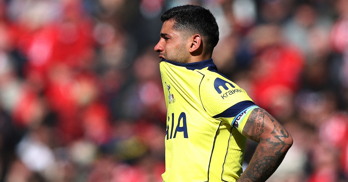 Preocupación para Scaloni: Cuti Romero recibió un fuerte golpe y fue reemplazado entre lágrimas en el partido del Tottenham