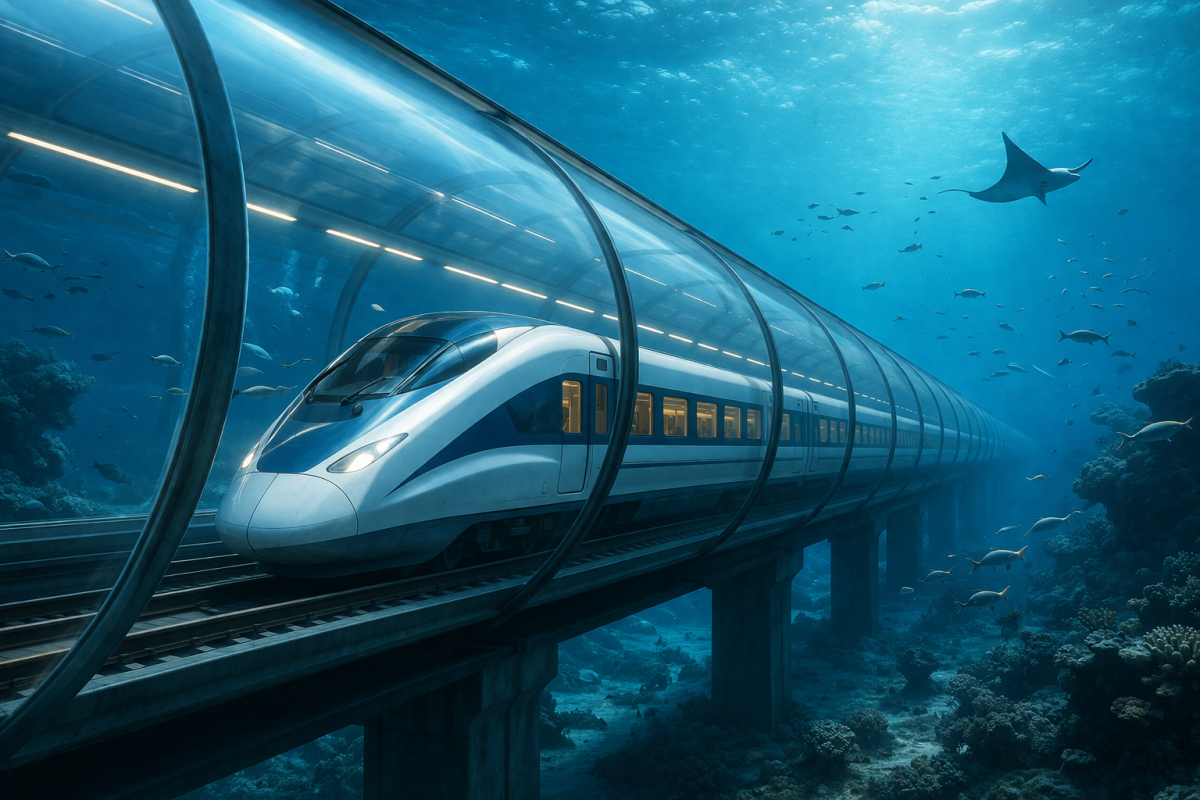 No existe el “tren bala submarino”: qué hay detrás del proyecto que se volvió viral