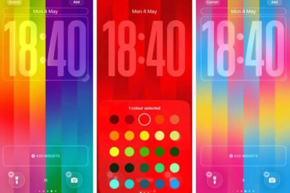 Un iPhone mostrando una conversación de mensajes con un ícono de candado, indicando que está cifrada