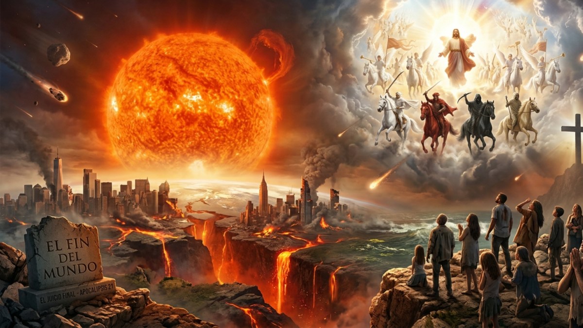 Imagen de un planeta en destrucción, con una gigante roja al fondo