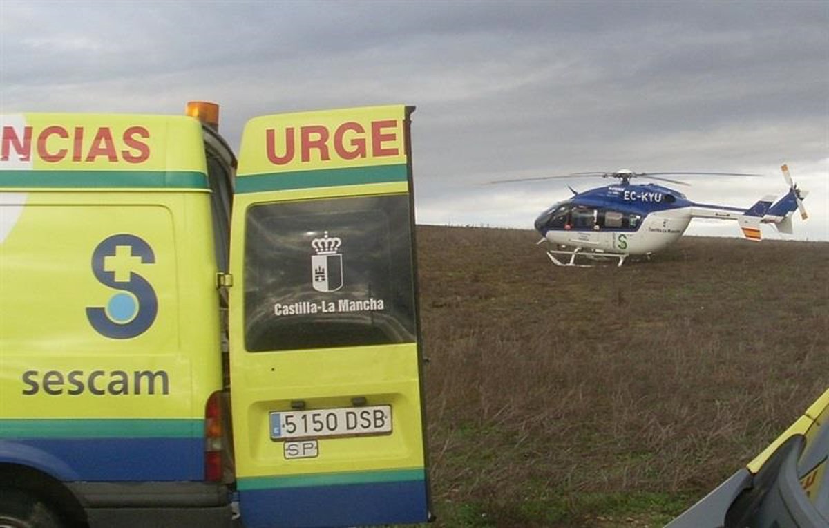 Vehículos involucrados en un accidente de tráfico en la carretera N-320