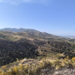 Imagen de un equipo de extinción de incendios forestales en acción en un paraje de Canillas de Aceituno