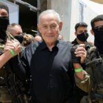 Benjamin Netanyahu en una rueda de prensa en Israel