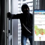 Una imagen de una persona instalando un sistema de seguridad en el hogar con cámaras y sensores de movimiento
