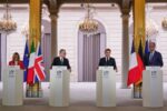 Líderes europeos y representantes de la ONU en una reunión para discutir el acuerdo entre Irán y EE.UU.