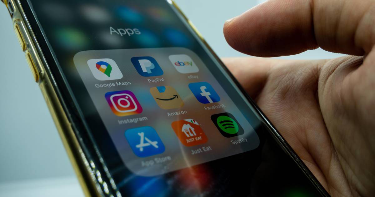 Imagen de una pantalla de computadora con error de conexión a Facebook e Instagram