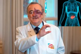 Investigador Mariano Barbacid trabajando en un laboratorio con muestras de tumores de páncreas