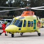 Un vehículo en una cuneta tras el accidente en Lahiguera
