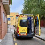 Imagen de un vehículo en el lugar de un accidente de tráfico en Cartagena