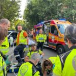 Escena de violencia urbana en Usera, hombre herido por arma blanca en calle Cristo de la Victoria